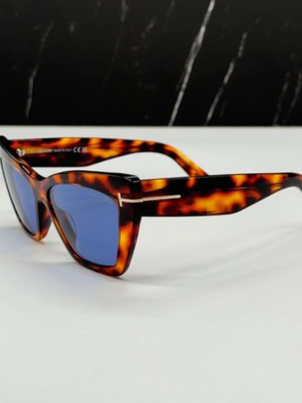 NEW TOM FORD TF871 55V WOMEN CAT EYE SUNGLASSES TOM FORD WYATT FT0871/S 55V - Picture 5 of 9